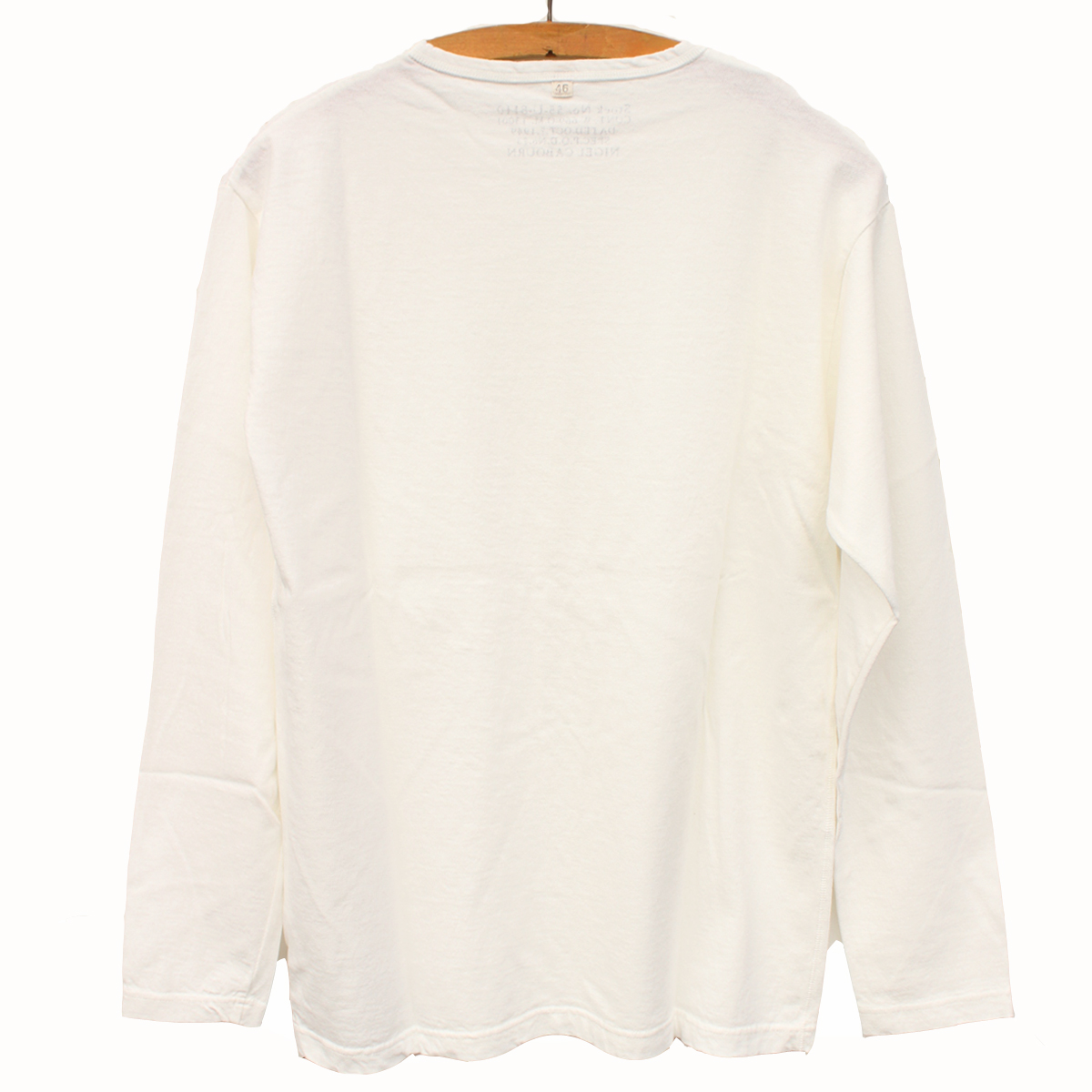 NIGEL CABOURN 40s US Navy Long Sleeve T-shirt – Off White | PAVEMENT
